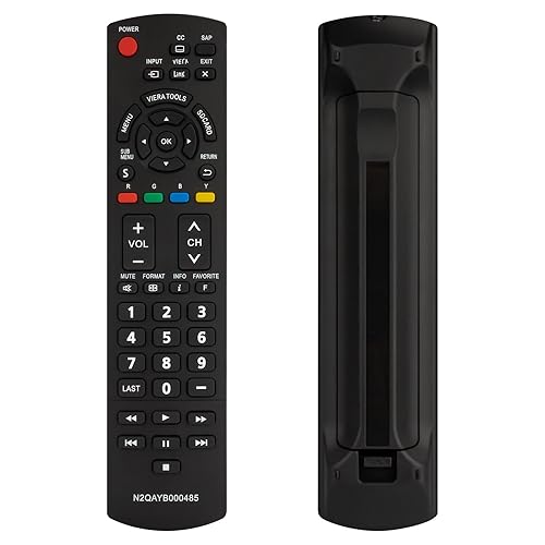 N2QAYB000485 Remote Control for Panasonic Tv Remote Replacement, Replace Panasonic Tv Remote Compatible with LCD LED Plasma Viera TVs TC-42LD24