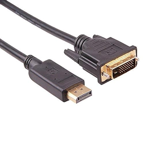axGear DisplayPort DP to DVI-D Male Dual Link Cable 6Ft