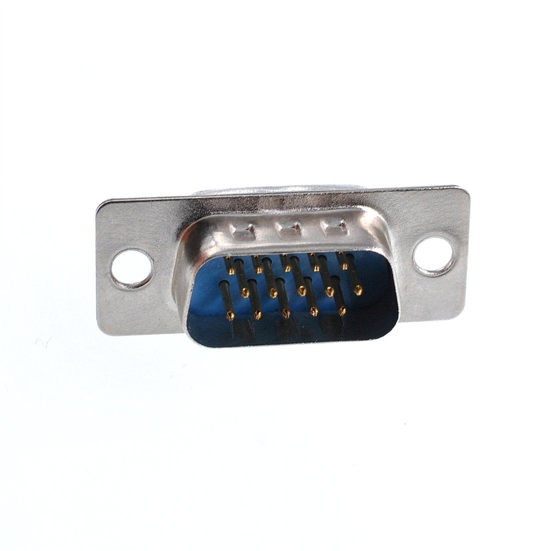 GANASOME 10Pcs DB15 Solder Type D-SUB VGA Male 3Row 15Pin Connector Adaptor Replacement
