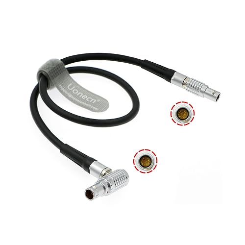 Uonecn LCD EVF Cable FGG.1b 16 pin Male to FHG.1b 16 pin Male Cable for LCD EVF Elbow Red Epic Scarlet Red One.
