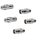 Inovat BNC Female to RCA Female Coupler Adapter Connector for CCTV Security Surveillance Systems (Pack of 5)