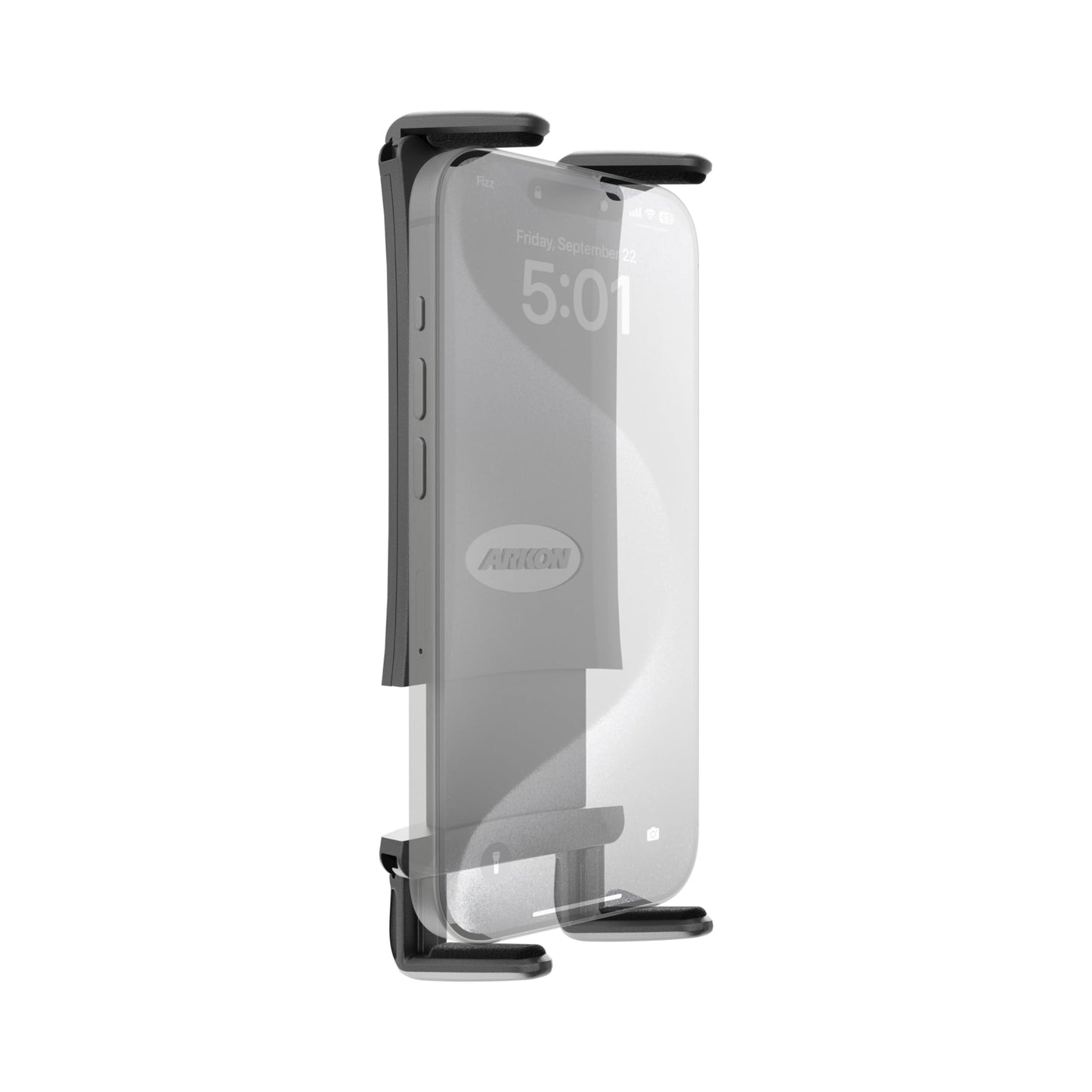 ARKON Mounts Slim-Grip Ultra Phone Holder Fits All Phones & Small to Midsize Tablets Fits Pedestals with Dual-T Patterns For iPad, iPhone, Samsung