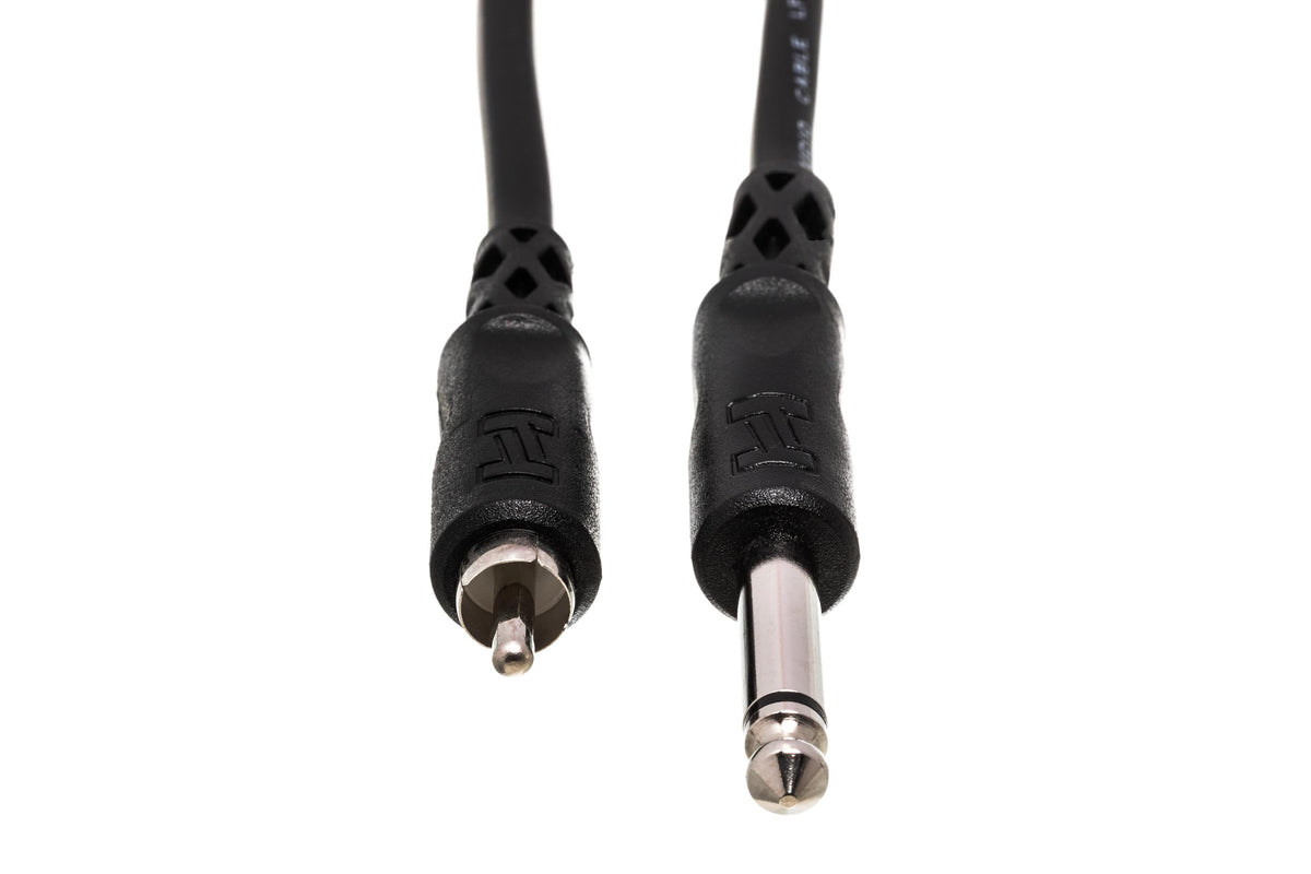 Hosa CPR-105 Interconnect Cable - 1/4-inch TS Male to RCA Male - 5 foot