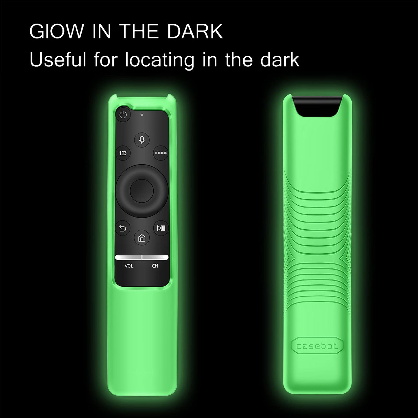 Fintie Protective Case Compatible Samsung Smart TV Remote Controller BN59 Series, CaseBot Light Weight Kids-Friendly Anti Slip Shock Proof Silicone
