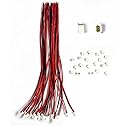 BOJOUL for 20 Sets JST SH 1.0mm 2 Pin Male Connector and 28AWG Female Connector Plug with Wire Cable 20cm Used in PCB Toys Household Appliances etc