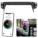 LUNQIN Car Magnetic Phone Mount for Kia Seltos 2021 2022 2023 Auto Interior Accessories Best Cellphone Holder Fast 15W Wireless Charger Cell Phones