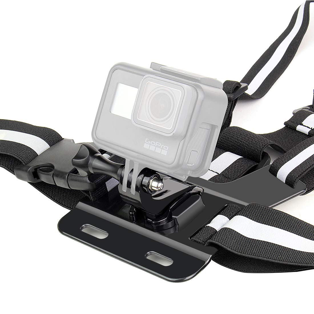 SOONSUN Chest Mount Strap Harness Chesty Mount Compatible with GoPro Hero 13, 12, 11, 10, 9, 8, 7, 6, 5, 4, 3, 2, 1, Session, Fusion, Max, AKASO