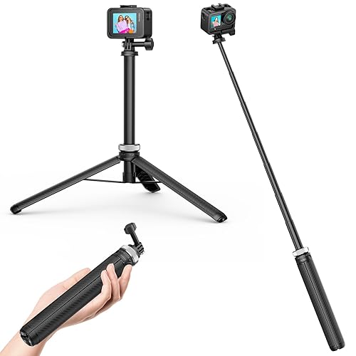 AKASO 160cm Selfie Stick Extendable Tripod Stand for GoPro Hero 13/12/11/10/9/Max, DJI Osmo Action 5/4/3, AKASO EK7000/Brave 4/Brave 7 LE Action