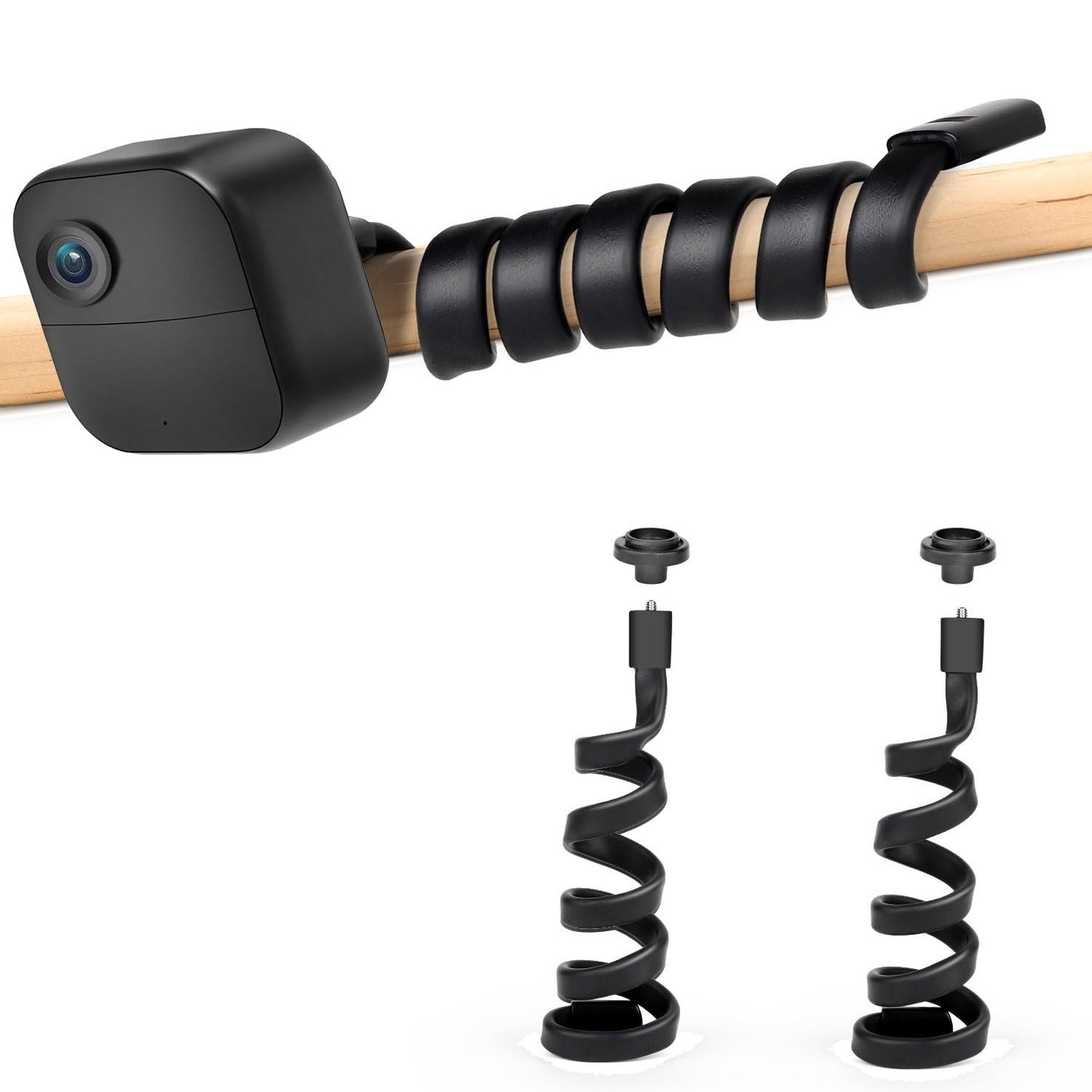 Mippko 2 Pack Flexible Twist Mount Compatible with Blink Outdoor 4 (4th Gen)/Blink (3rd Gen) XT3/Blink XT/XT2/Blink Mini/Mini 2 Cameras,27.5in Length