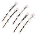 5Pcs 4 Pin Molex IDE Male to Female Power Supply Extension Cable IDE Power to Floppy Drive Adapter Interface Cable Hard Drive Convertor Cord Wire