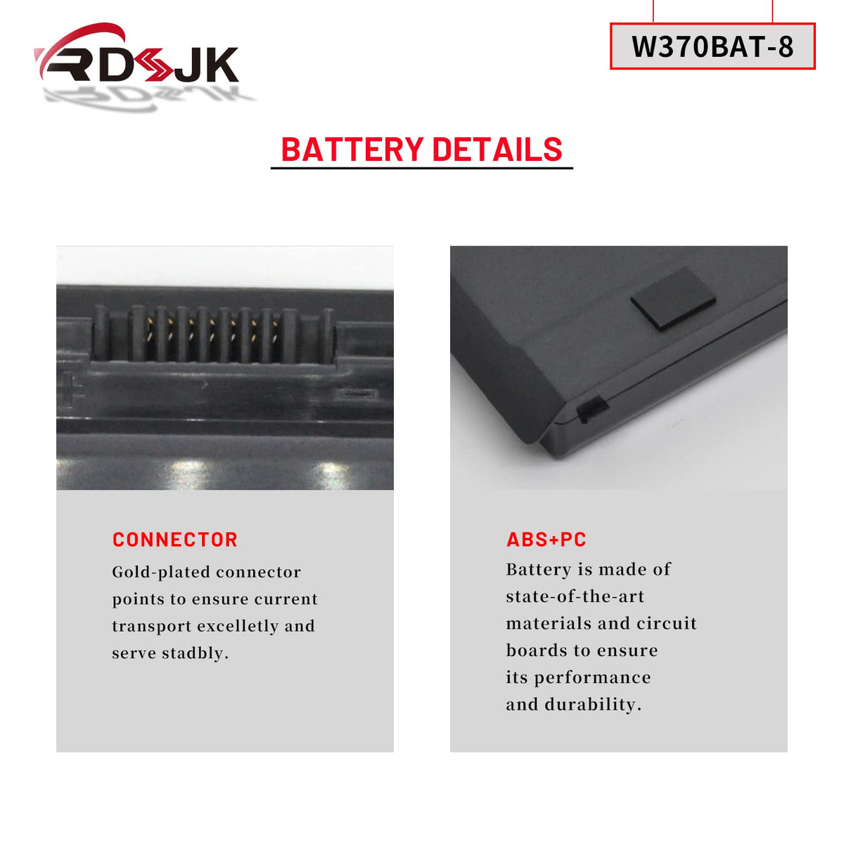 W370BAT-8 Battery Compatible Clevo W350ET W350ST W350ETQ W355STQ W370ET W370SK Sager NP6350 NP6370 Hasee CW35S Series 6-87-W37SS-427 6-87-W370S-427