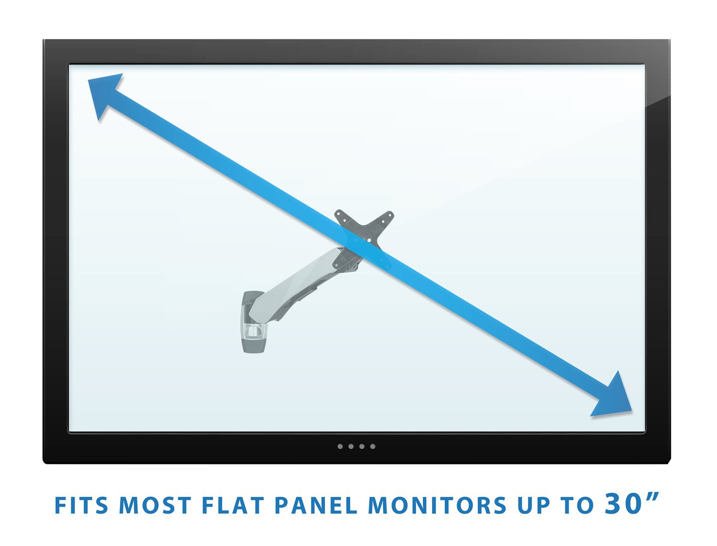 Mount-It! MI-34114 || LCD Wall Mount Tilt Rotate Swivel Height Adjustable for Samsung, LG, Vizio, Sharp, Sony, Element, Insignia, 20 21 22 24 27 30