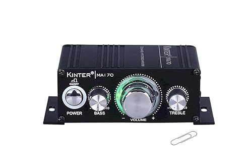 Kinter MA170 12V 2 Channel Mini Digital Audio Power Amplifier for Car or Mp3 Without Power Supply