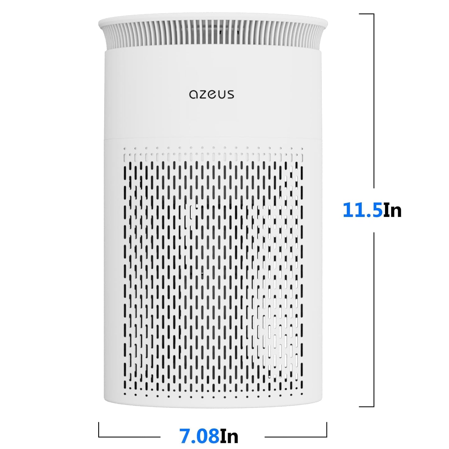 AZEUS Air Purifier C8 for Home Bedroom Office, HEPA Filter Air Cleaner with Activated Carbon, Captures Dust Pet Dander Smoke Odors, Medium Room Air