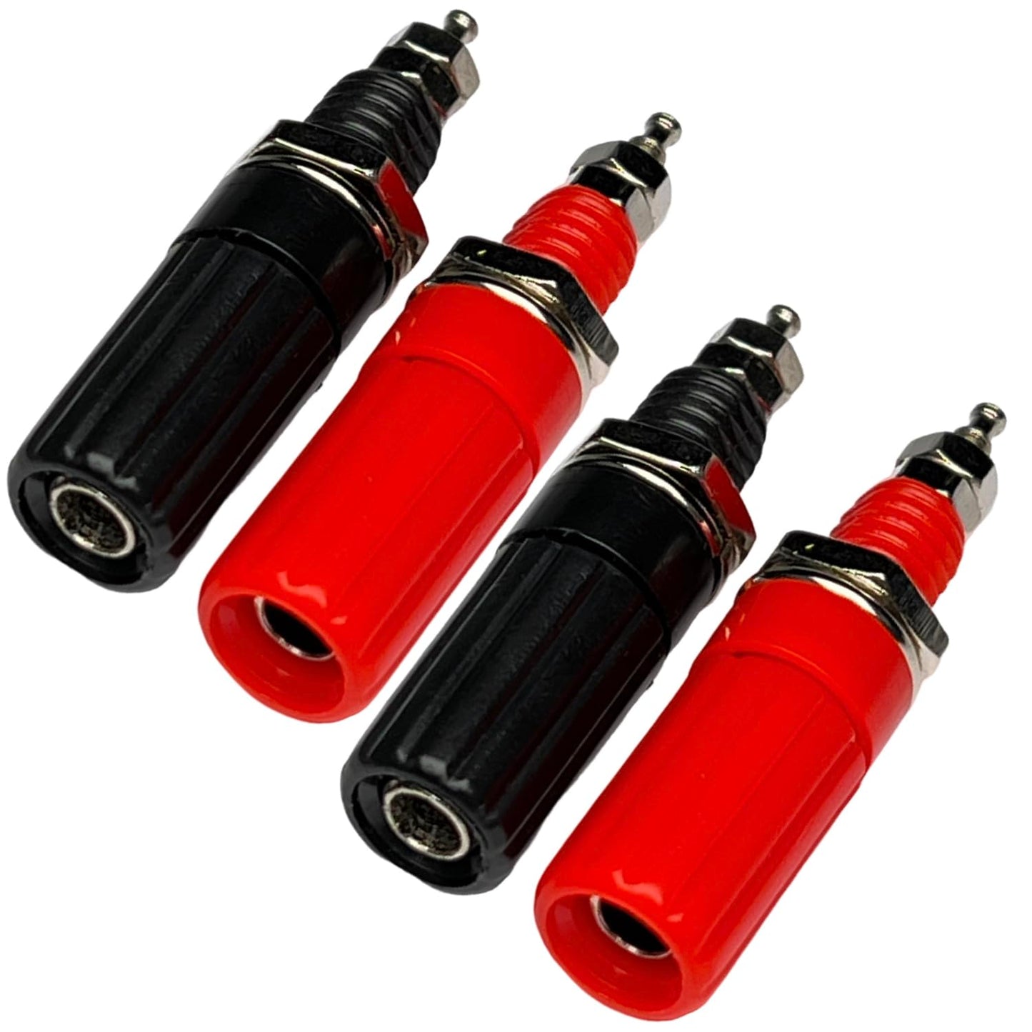 CESS Amplifier Terminal Connector Binding Post Banana Plug Jack Socket Panel/Chassis Mount Connectors - Length:1.8" (4 Pack)