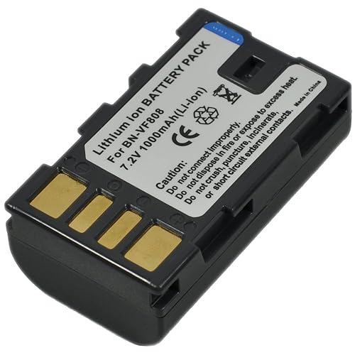 BTBAI Compatible bn-vf808 Battery for bn-vf815 bn-vf823 Digital Camera Video Camcorder (1x Battery+Charger AC Single)