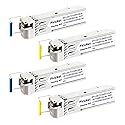 4Pcs 1.25G BIDI SFP Single Mode Industrial Grade Fiber Module Network Transceiver, LX SM1310nm 1550nm 20km DDM, LC Simplex Interface