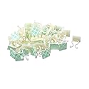uxcell 66 Pcs White Nylon Self-Adhesive Twist Locks Holder Cable Tie Clips