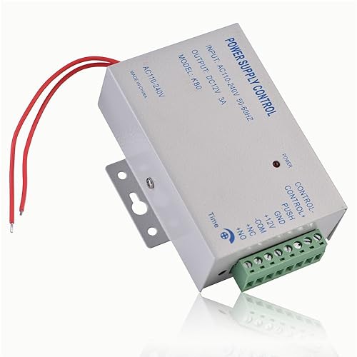 Fosa Electric Door Lock Power Supply, Input AC110V-240V Output DC 12V 3A 30WDoor Access Control Controller System for Video Door Phone Intercom Lock