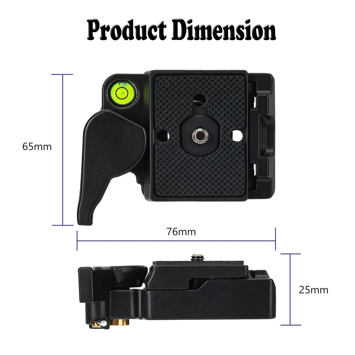 323 RC2 Quick Release Plate Adapter, Rapid Connect Adapter with Quick Release Plate Compatible for Manfrotto Monopod, Manfrotto Tripod Ball Head