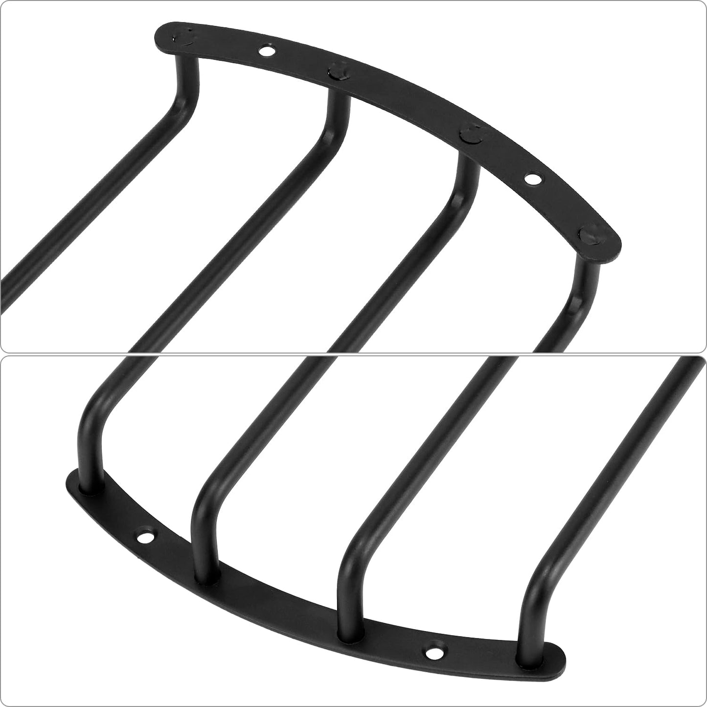 QWORK Metal Speaker Grill Cover - 2 Pack 12'' Satin Black Powder-Coated Finish, Durable Protection for 12 Inch Round Car Subwoofers, Easy Installation