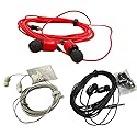 VizGiz 3 Pack 10FT Earbuds 3.5mm Stereo 3 Pole Headset Earphones 3 Meter Long Extension Wired Cord Cable Earphone Monitor in-Ear Headphone for Live…