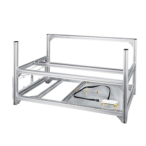 Baseltek 6 GPU Aluminum Mining Rig Open Air Frame Case