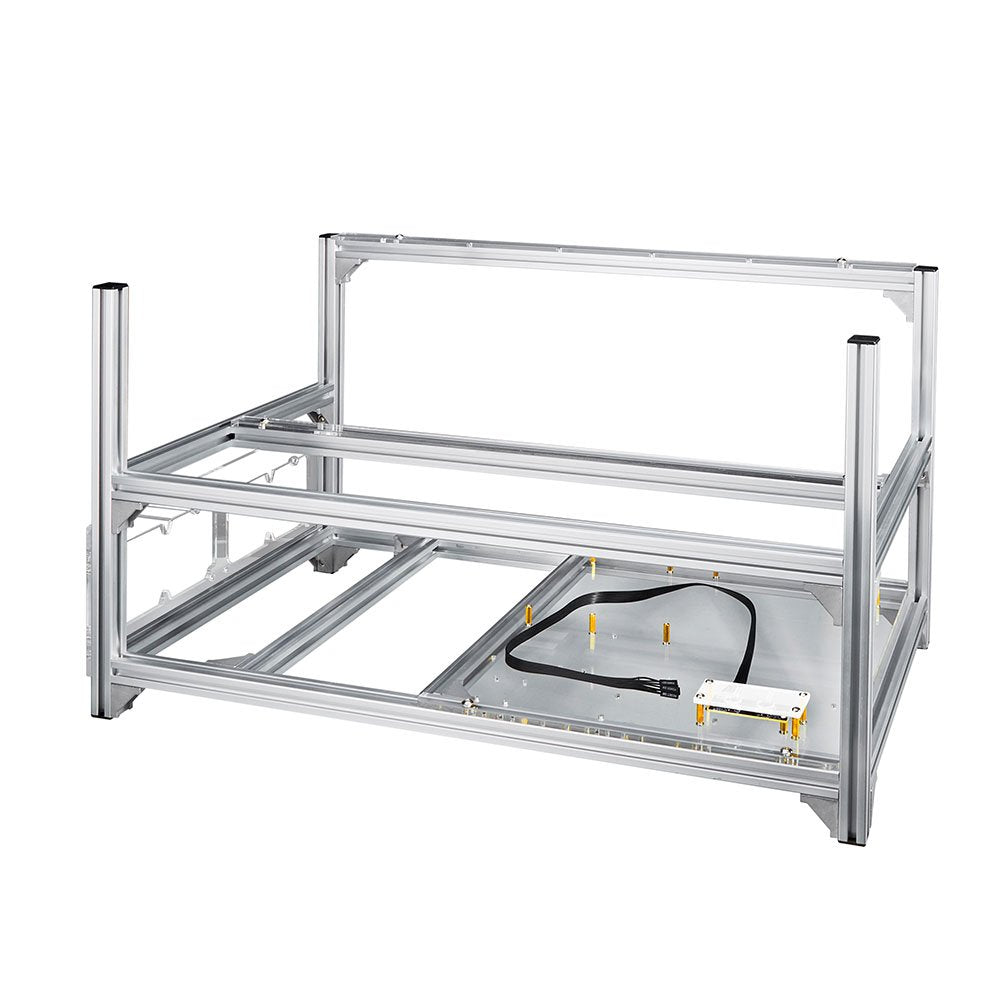 Baseltek 6 GPU Aluminum Mining Rig Open Air Frame Case