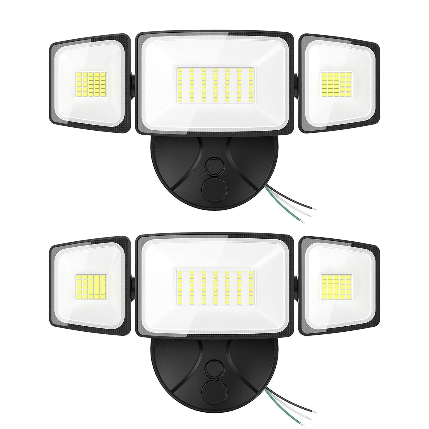 Onforu 2 Pack 75W Flood Lights Outdoor, 7000LM LED Flood Lighting Outdoor Switch Controlled, IP65 Waterproof Exterior Floodlight Fixture with 3