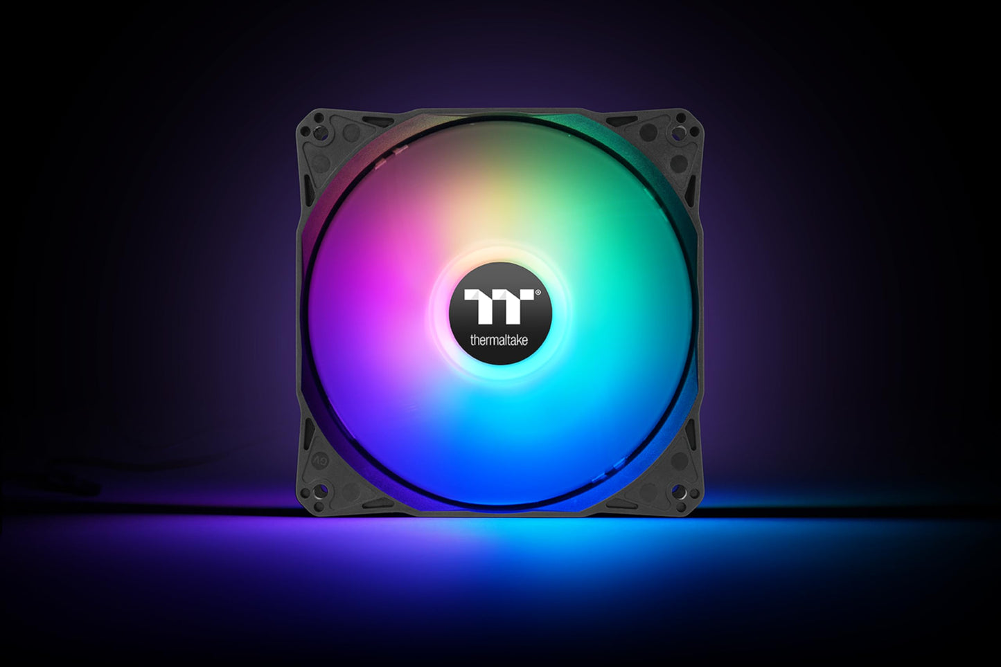 Thermaltake LE120 ARGB PWM Fan (3 Pack), PWM controlled 500~1500 rpm, 5V Motherboard Sync, 16.8 Million Colors 9 Addressable LEDs, Airflow 66.1 CFM