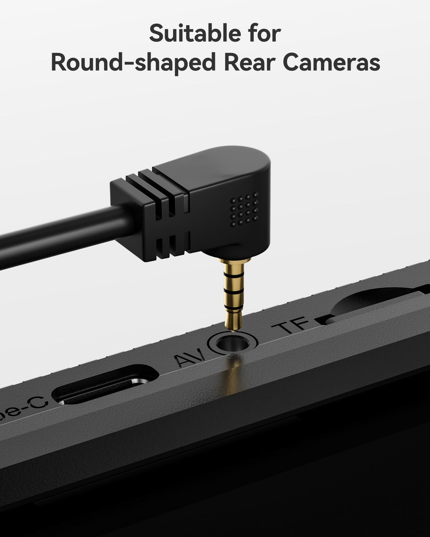 WOLFBOX 50 Feet Rear Camera Longer Replacement Cable for i17 / i07 / G840S / G840H / G900 / G930 / G850 / G850PRO / G900PRO Version with 2.5mm Jack