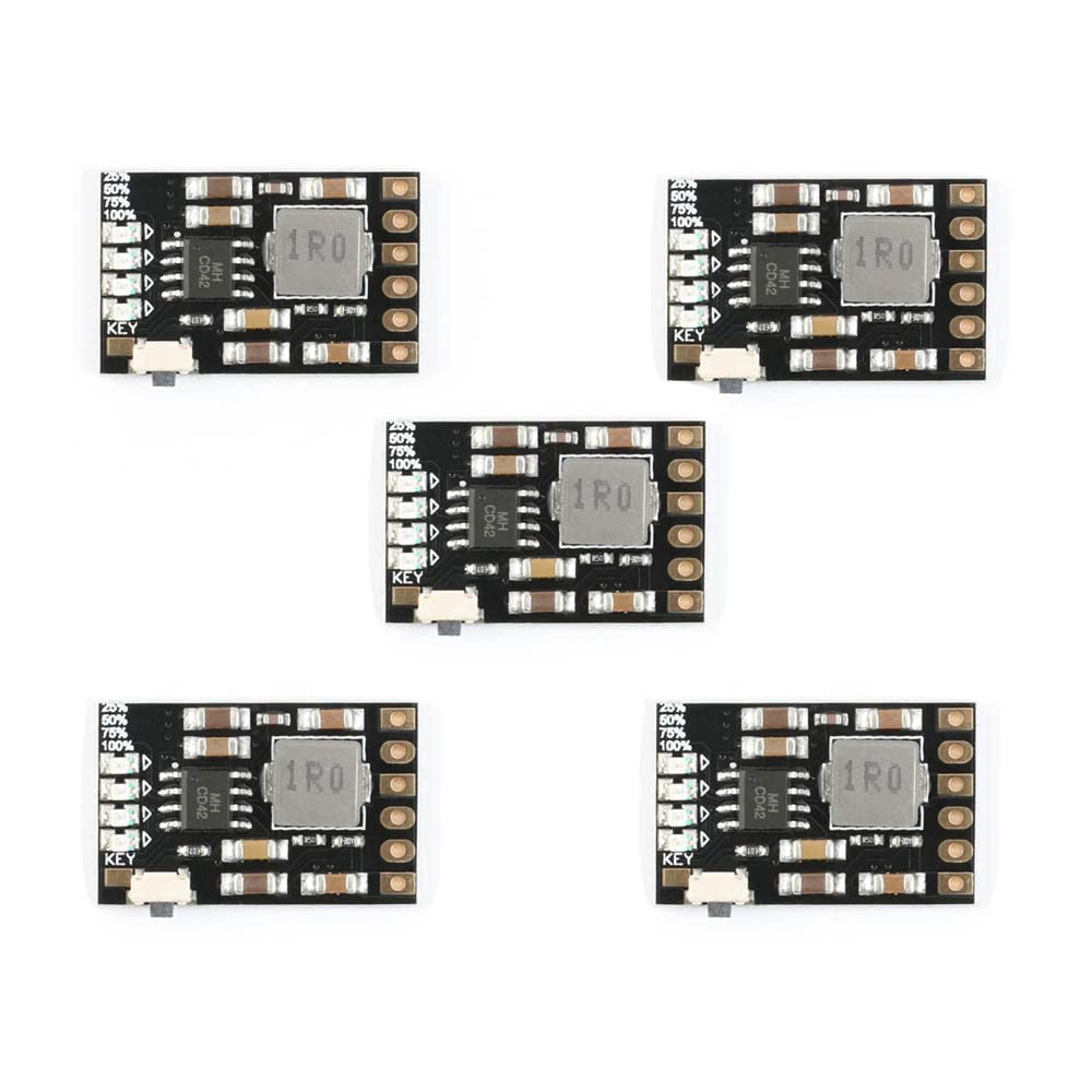 Rakstore 5pcs MH-CD42 CD42 DC 5V 2.1A Mobile Power DIY Board 4.2V Charge/Discharge(Boost)/Battery Protection/Indicator Module