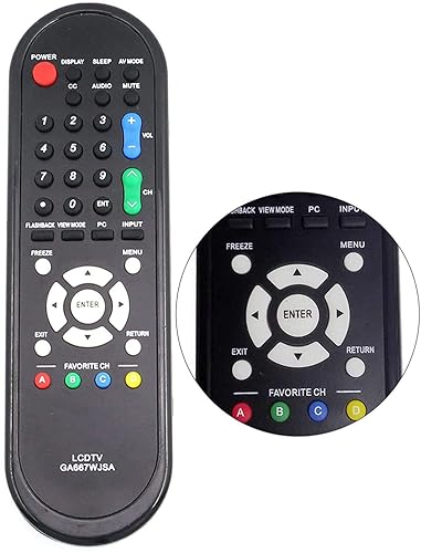 New GA667WJSA Replacement Remote for Sharp TV LC-32AV22U LC-60LE600U LC-46SB54 LC-52SB55U LC-32SB27U LC-46SB54U LC32SB24U LC-32D49 LC-32D49U LC-37SB24
