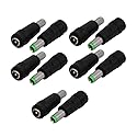 LDEXIN 6.3mm x 3.0mm Male to 5.5mm x 2.5mm Female DC Power Adapter Pack of 10