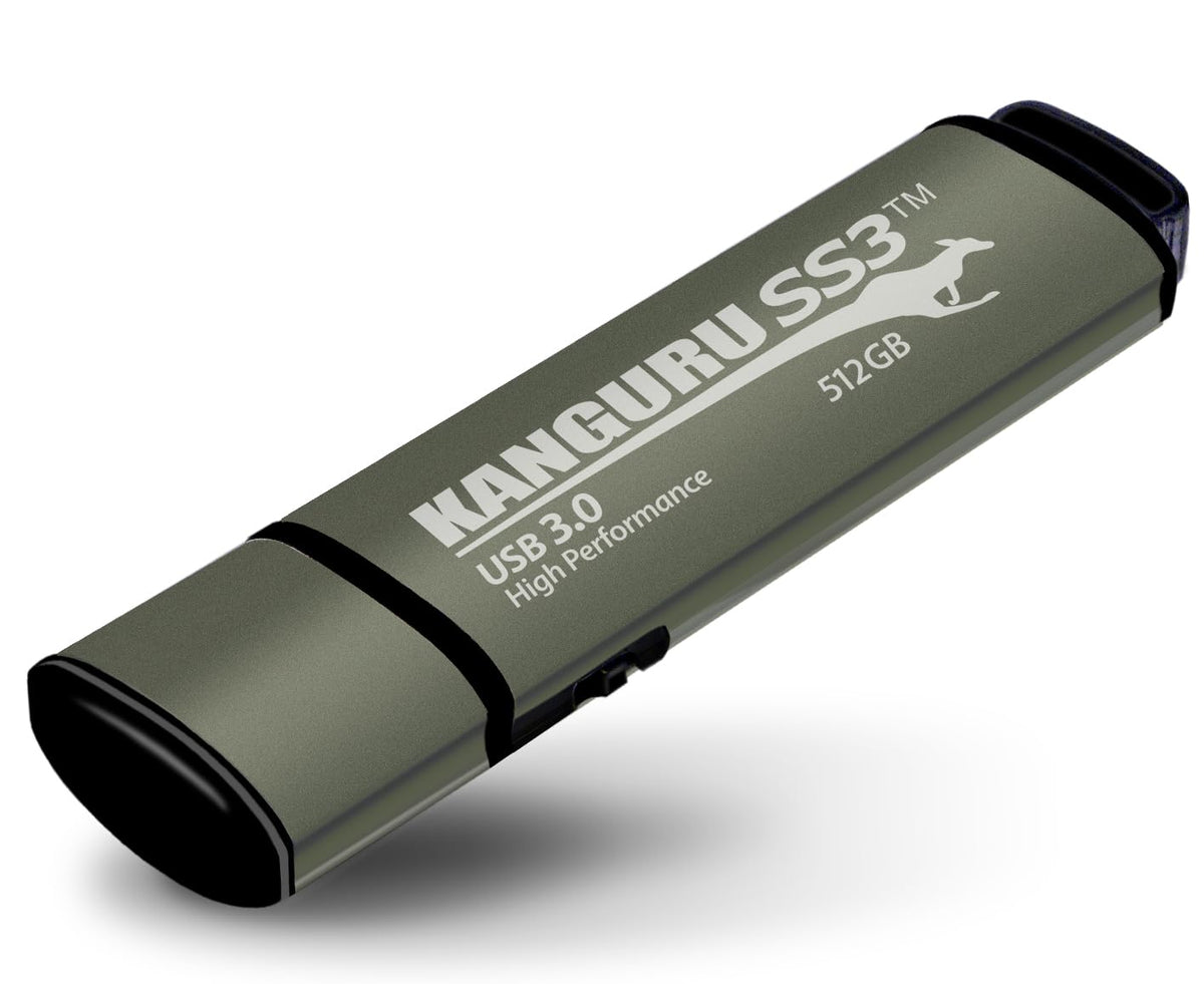 Kanguru SS3 - 32GB USB Flash Drive - Physical Write Protect Switch - SuperSpeed USB 3.0 - Portable