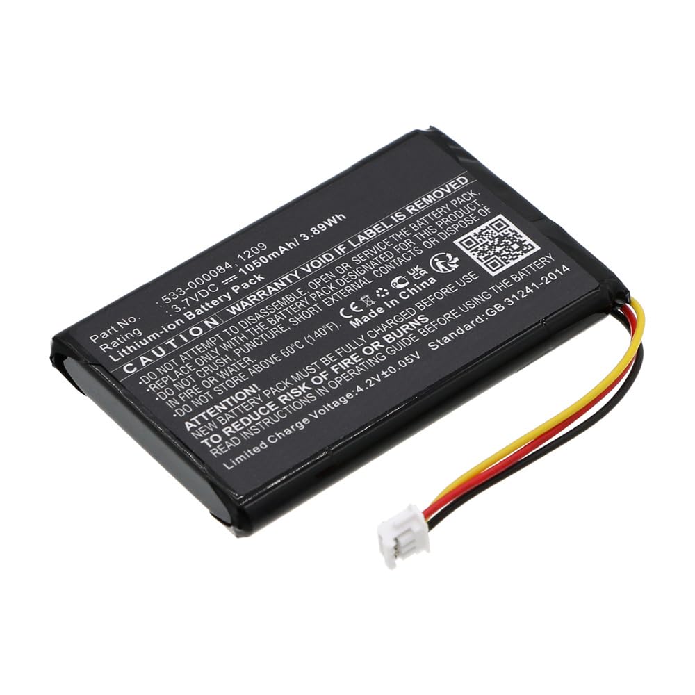 MPF Products 1050mAh 533-000084 Battery Replacement Compatible with Logitech Harmony Ultimate 915-000201 & Harmony Touch 915-000198 Remote Controls