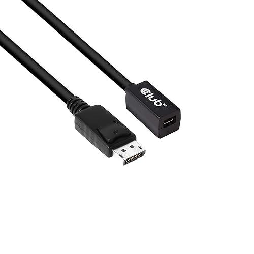 Club 3D CAC-1120 Mini DisplayPort to DisplayPort Bi-Directional 1.4/Hbr3 F/M Cable DP 1.4 8K 60Hz 1m - 3.28Ft