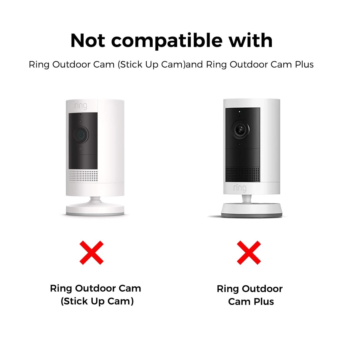 3 Pack Ring Indoor Camera No Drill No Screws Wall Mount Bracket Compatible with Ring Indoor Cam (2nd Gen)/Blink Mini /Mini 2 /Blink Outdoor 4 Camera Adhesive Wall Mount