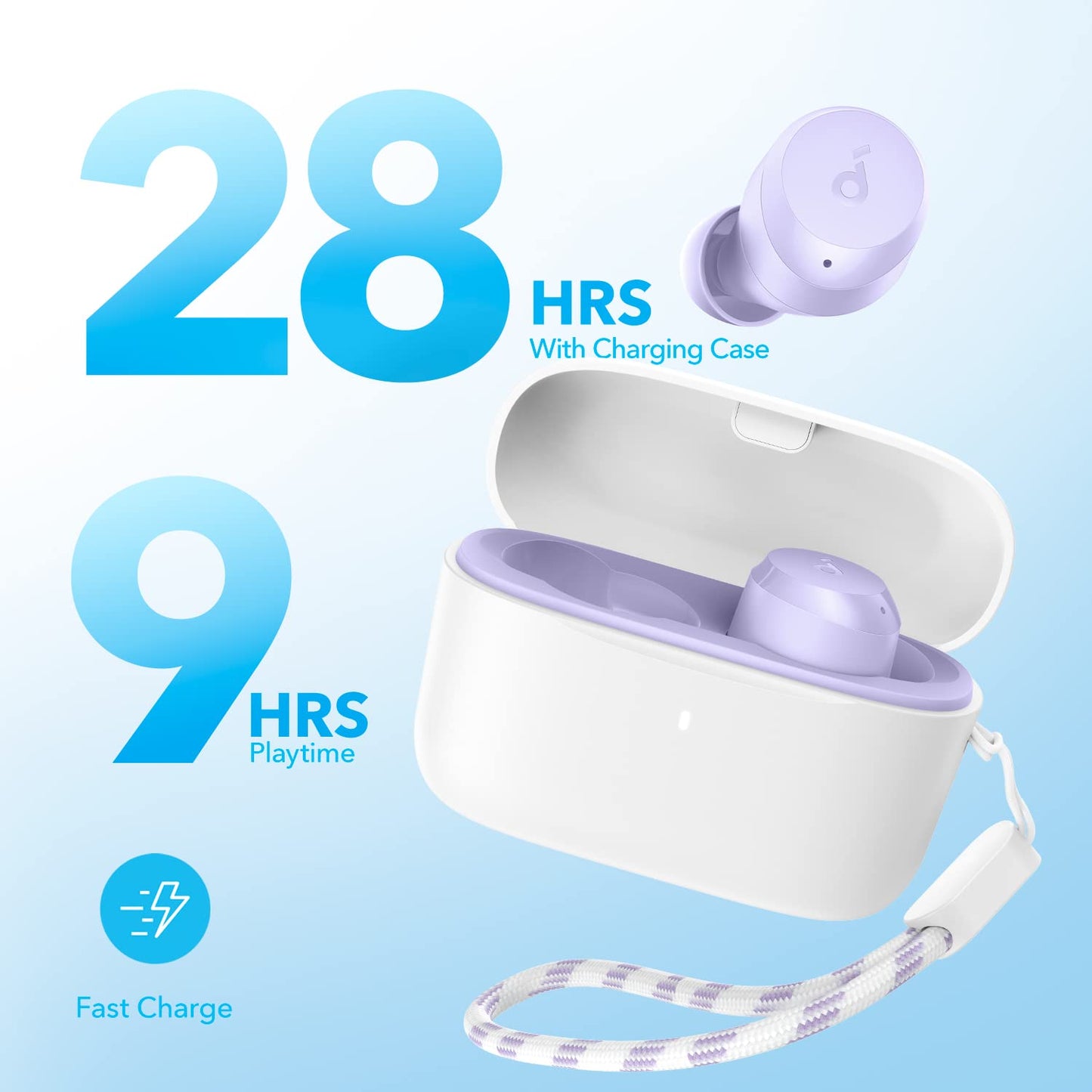 Soundcore by Anker A20i True Wireless Earbuds, Bluetooth 5.3, App, Customized Sound, 28H Long Playtime, Water-Resistant, 2 Mics for AI Clear Calls