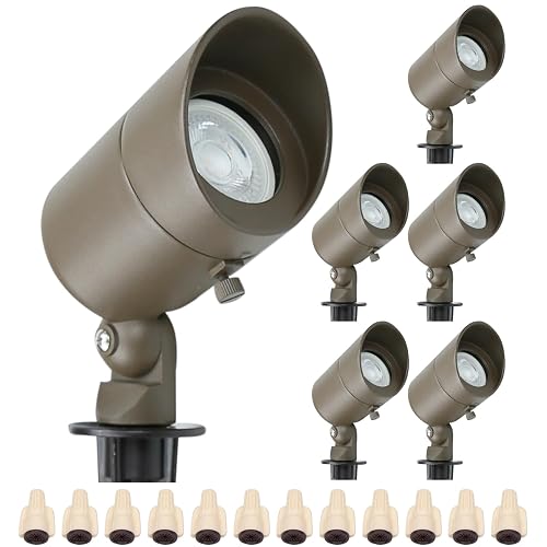 Lumina Lighting® 5W Landscape Lighting 12V Landscape Lights Low Voltage Landscape Spotlights Warm White Waterproof Outdoor Replaceable LED Bulb