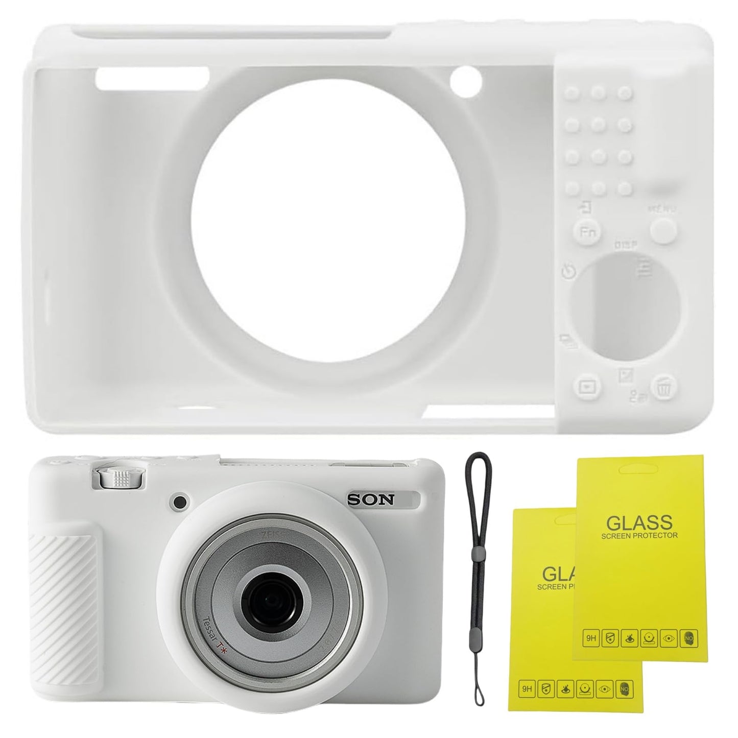 SZHSYJY Camera Case for Sony ZV-1F/ ZV-1 II/ZV-1M2 Digital Camera,ZV1F Soft Silicone Protective Bag,Anti-Scratch Slim Fit Soft Sleeve With ZV1 F