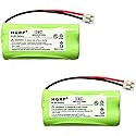 HQRP 2 Pack Phone Battery Compatible with VTech DS6222-4 / DS 6222-4, DS6222-5 / DS 6222-5 Cordless Telephone