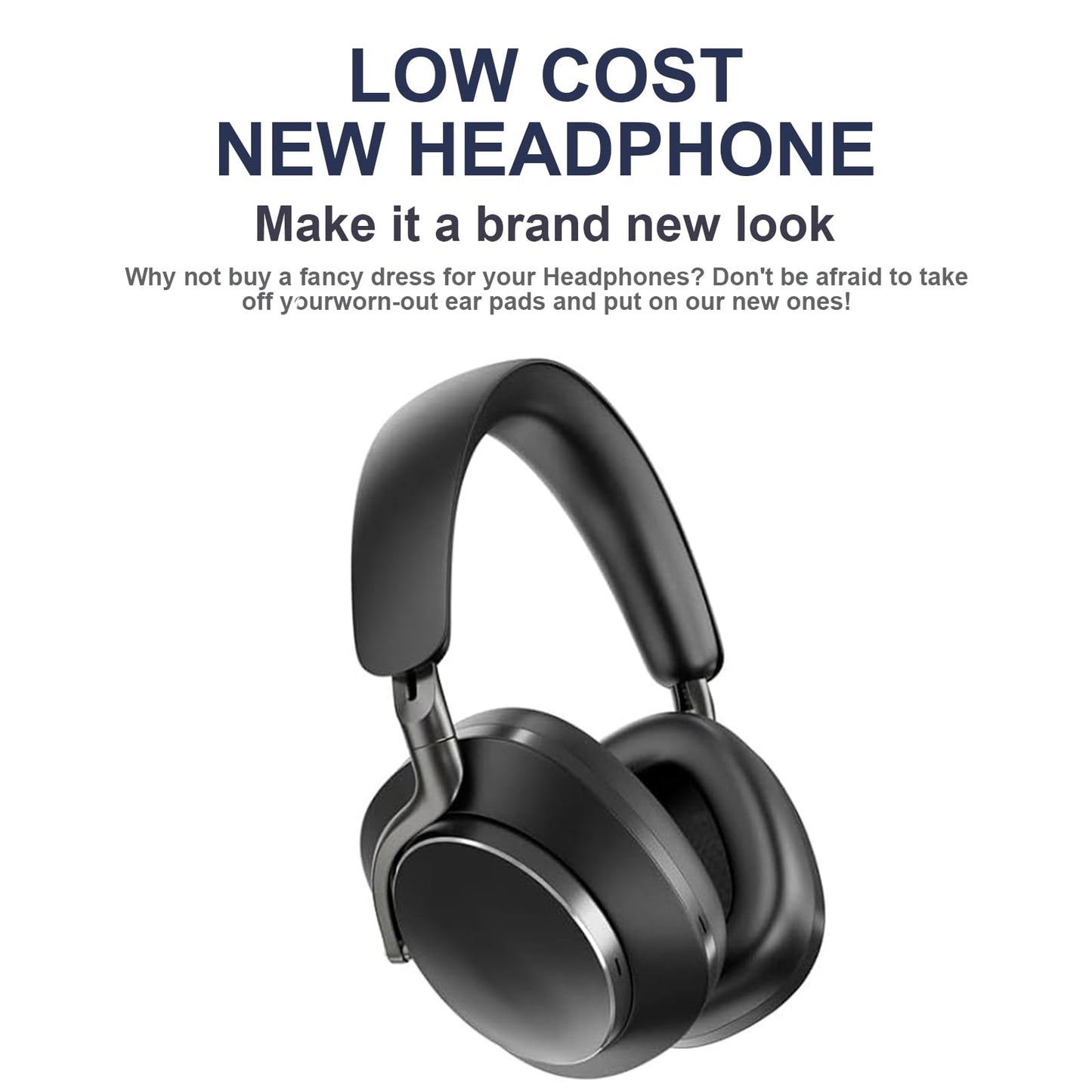 PX7 S2 Replacement Ear Pads Protein Leather Ear Cushions Compatible with Bowers & Wilkins PX7 S2, PX7 S2e, PX8, PX8 S2 Wireless Noise-Cancelling
