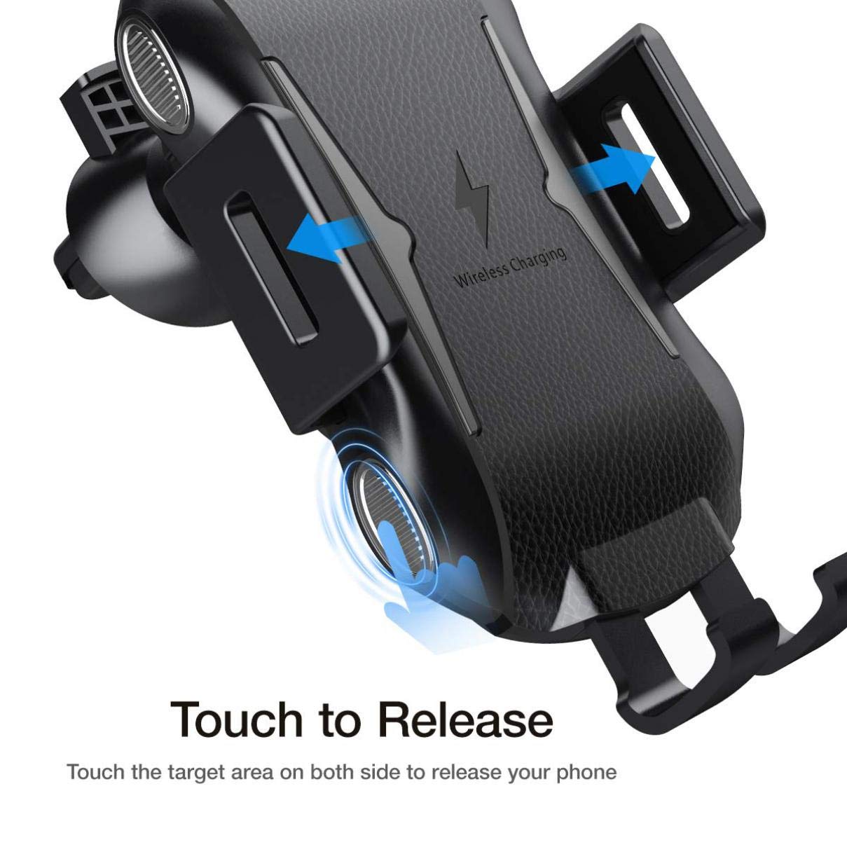 ANSEWIRELESS Car Wireless Charger Mount Compatible with LG V40 ThinQ Phone, Air Vent Holder Fast Charge Cradle Dock Auto Sensor 10W and 7.5W AC Louver