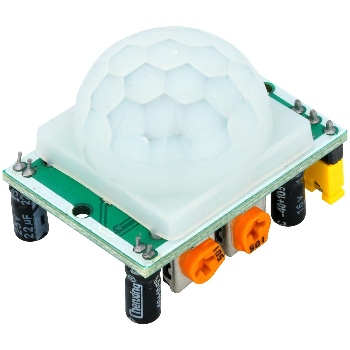 WWZMDiB 5 Pcs PIR Sensor Compatible with HC-SR501 PIR Motion Module for Arduino Raspberry Pi STM32 (Comes with 2 Dedicated Cases)
