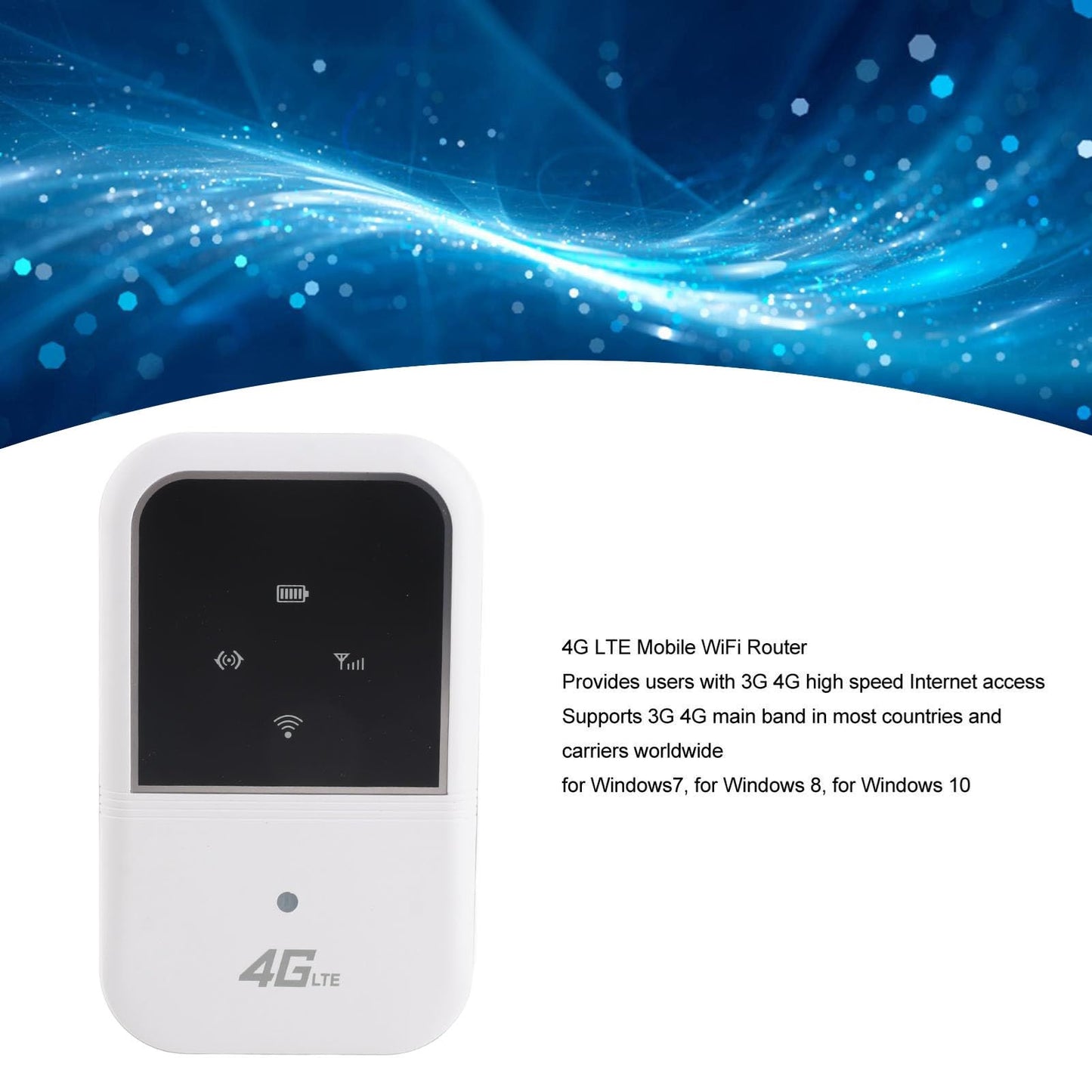 M80 Mobile WiFi Hotspot Slim Portable 4G WiFi Router with LED Display for Outdoor Car Travel