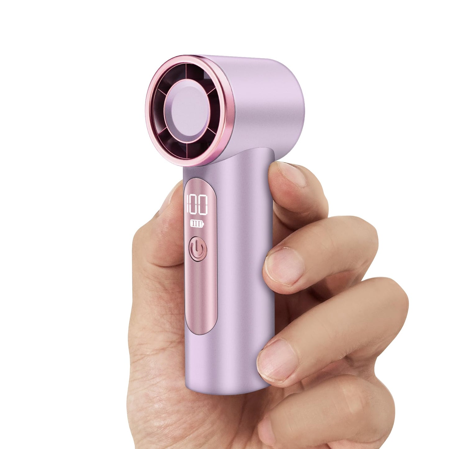 DUILOG iFan, Portable Mini Handheld Fan, Personal Small Turbo Fans Rechargeable for Travel - Purple