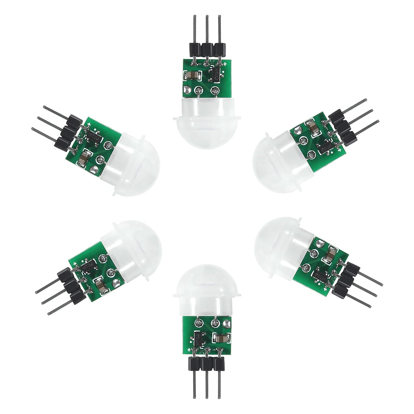 6PCS AM312 Mini Sensor Module Infrared Motion Automatic Detector DC 2.7 to 12V with 10pin Wire for Arduino