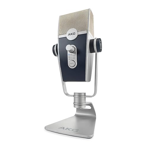 AKG Pro Audio Lyra Ultra-HD USB C Microphone for Recording, Streaming, Gaming, Podcasting, ASMR on PC and Mac, Condenser Mic for Laptop or Computer