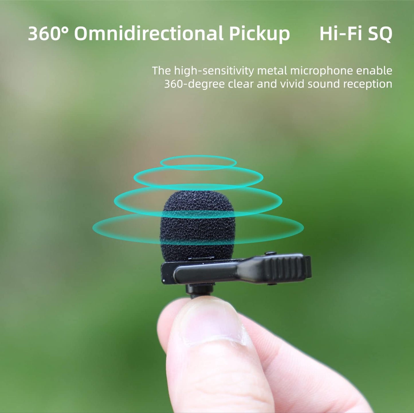 BTG Mic Microphone for DJI OSMO 360/Action 5 Pro 4 3 2/Pocket 3 2/Insta360 X5 Go Ultra Accessories Microphone Mic